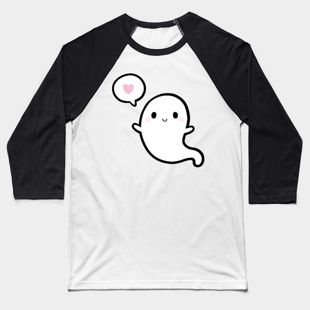 Cutie Ghost 02 | Nikury Baseball T-Shirt by Nikury